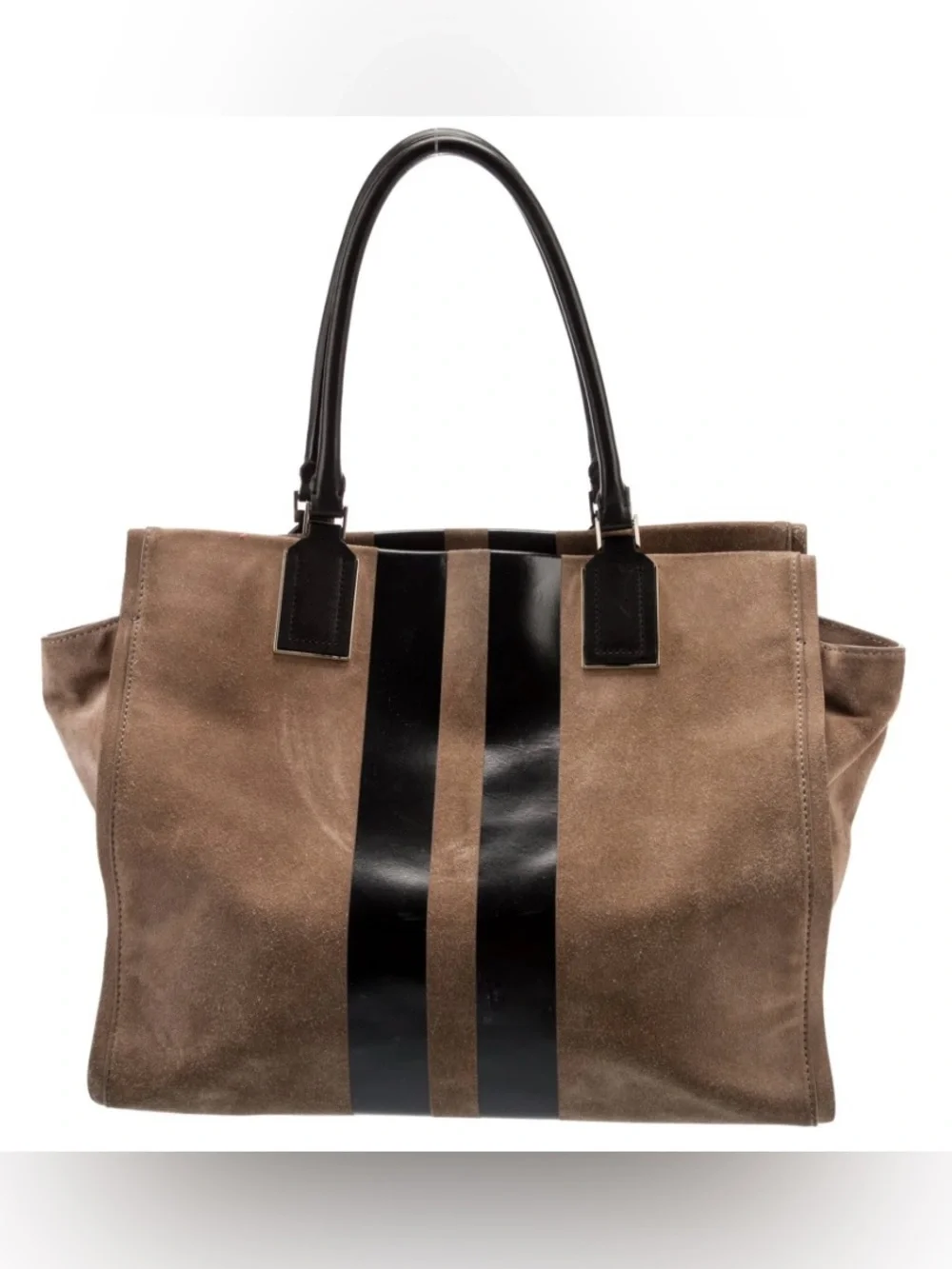 kate spade NY Weston Avenue Brice tote Distinctive Black Center Racing Stripes